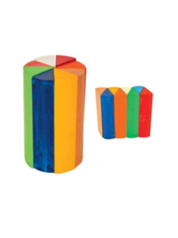 CYLINDER CUTS IN EIGHT PARTS